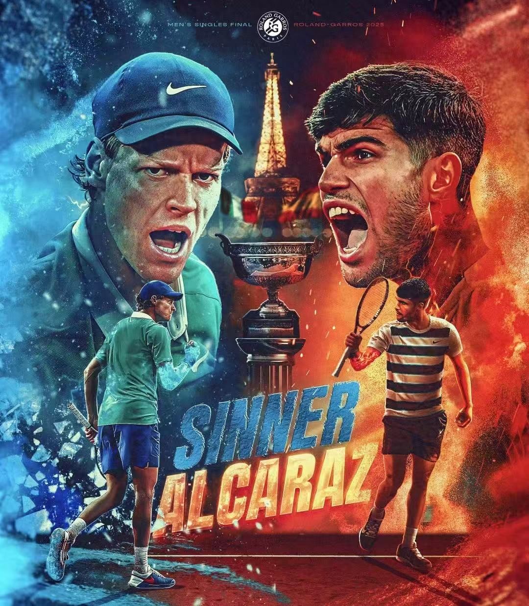 拉沃尔杯逆转蒙特卡洛大师赛，辛纳统治全场